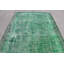 Tapis Anatolian, tapis tissés à plat, tapis tissés à plat verts, tapis de salon, tapis rétro, tapis turc