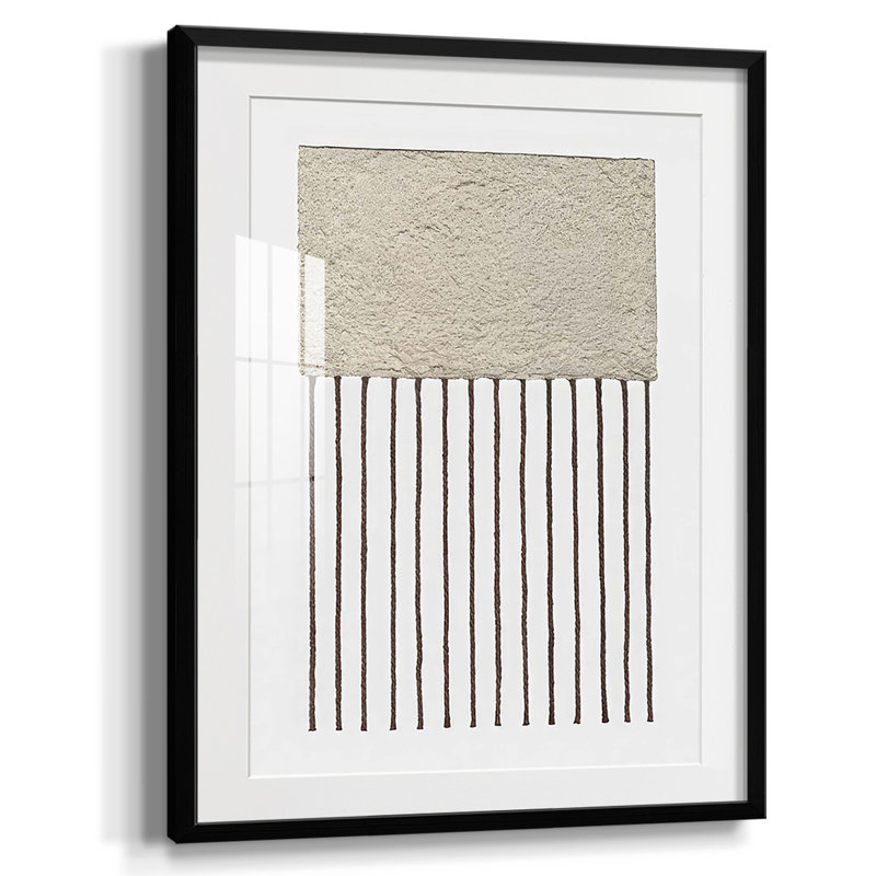 Rooftop Serenade Framed Print, White, Black Framed Paper