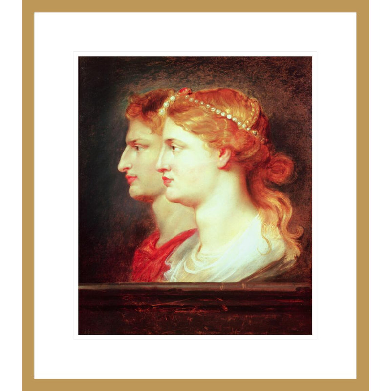 Tiberius (42BC-37AD) et Agrippina par Peter Paul Rubens - impression giclée encadrée, H 20,03 po x l 17,75 po