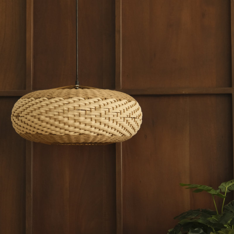 Luminaire suspendu à disque plat Aarna