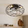 Henricks 43.2cm Round Caged Indoor Ceiling Fan with Light Kit