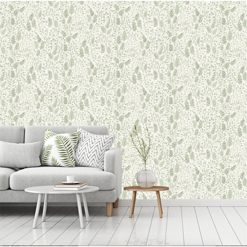 Angastina 10.05m x 53cm Matte Paste the Wall Wallpaper Roll, Green