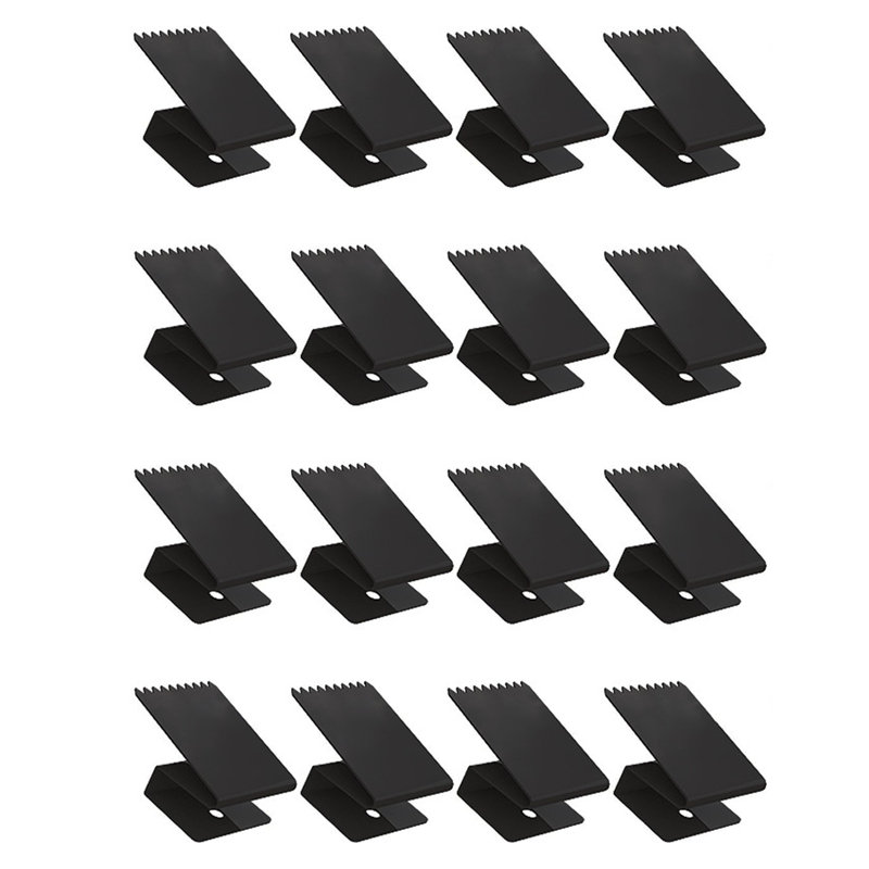 16 Pcs Hurricane Window Clips with Serrated Sections Reusable High Strength 1/2 Inch Storm Window Protection Panel Clamps with Installation Accessories Hurricane Shutter Hardware
