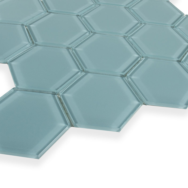 3" Beehive 10.25in.x11.75in. Glass Mosaic Tile, Skyline Gloss