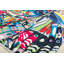 Tapis à motif abstrait arc-en-ciel Maisie-1076568931