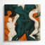 Abstrait art figuratif vert sur toile 70-1280196599
