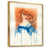Toile avec cadre flottant or