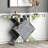 Andreja Mirrored Glass Console Table with Crushed Diamond Inlay
