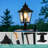 1-pack Black Outdoor Post Lantern Light, Metal & Clear Glass For Garden, Gate, Fence, And Pathway (bulb Not Included)