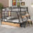 Bunk Bed With Built-In Desk, Light And 2 Drawers