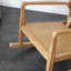 Chaise berçante en bois massif et chêne massif