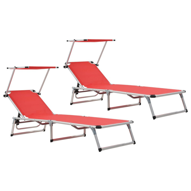 Renick 186cm Long Reclining Single Chaise, Red