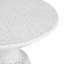 Table d'appoint rétro en marbre blanc tacheté texturé, idéale pour le bureau et le salon, compacte, dimensions 15,5 po, aucun assemblage requis, pour l'intérieur et l'extérieur, x 21 po, idéale pour les petits espaces