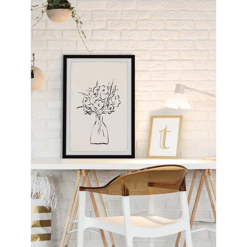 «Vase of Flowers», reproduction encadrée, H 30 po x l 20 po x P 1,5 po