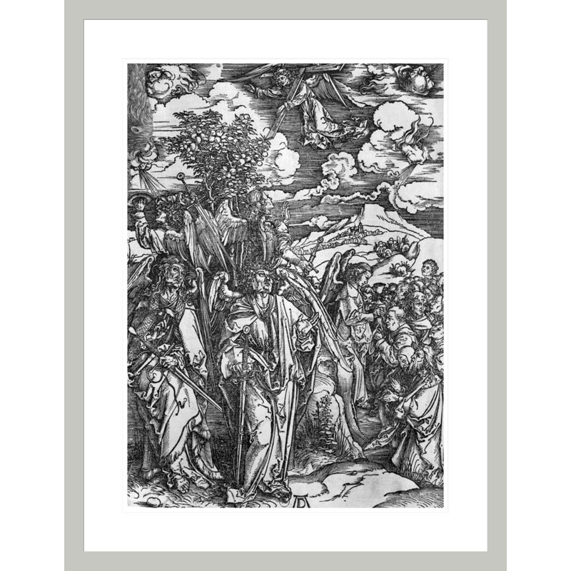 Scène de l'Apocalypse «The Four Angels tenant les vents» par Albrecht Dürer, impression giclée sur cadre