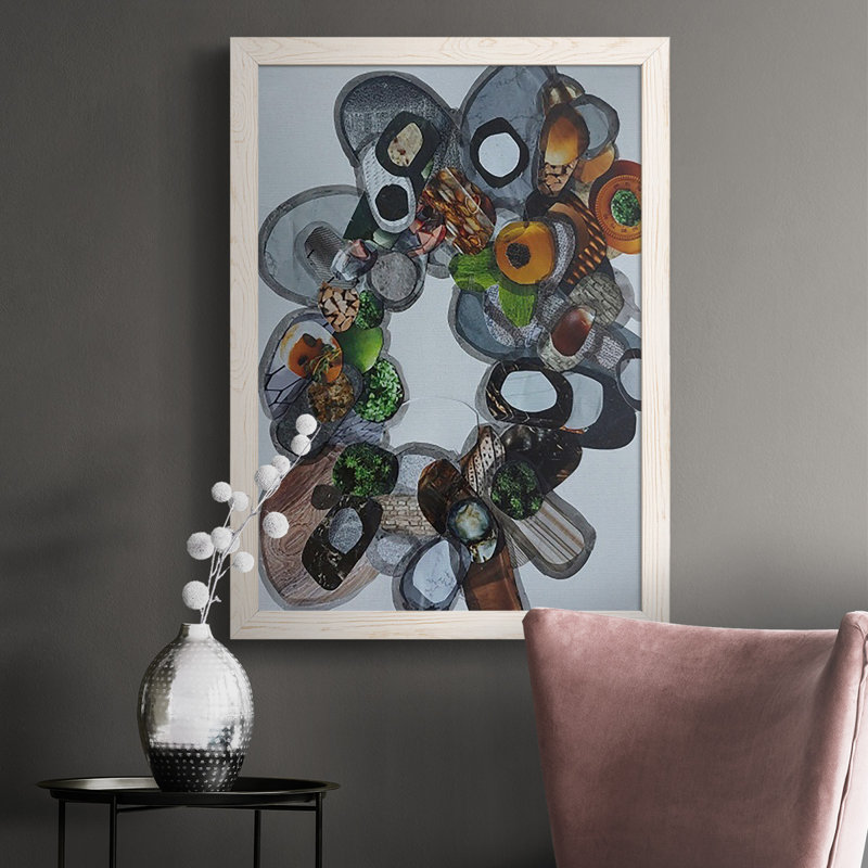 «Amelia Island Stones» par Coco Good, reproduction sur toile, Cadre blanc, H 37,5 po x l 27,5 po x P 1 po