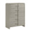 Velora 5‑Drawer Tall Storage Chest with Wavefront Design