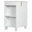 Meuble-lavabo de 24 po avec lavabo, structure en bois massif, porte à fermeture douce et rangement latéral ouvert pour les salles de bain modernes-116452187