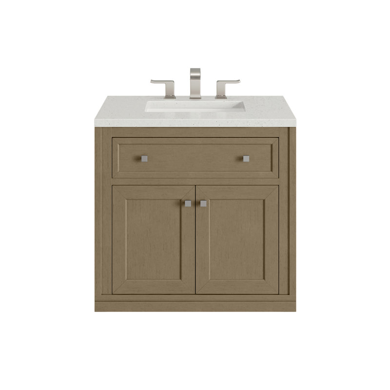 Meuble-lavabo simple l 30 po Chicago, Walnut Whisper, Délice de lime, 8 po