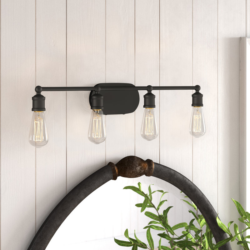 Oil Rubbed Bronze 4-Light Dimmable Vanity Fixture