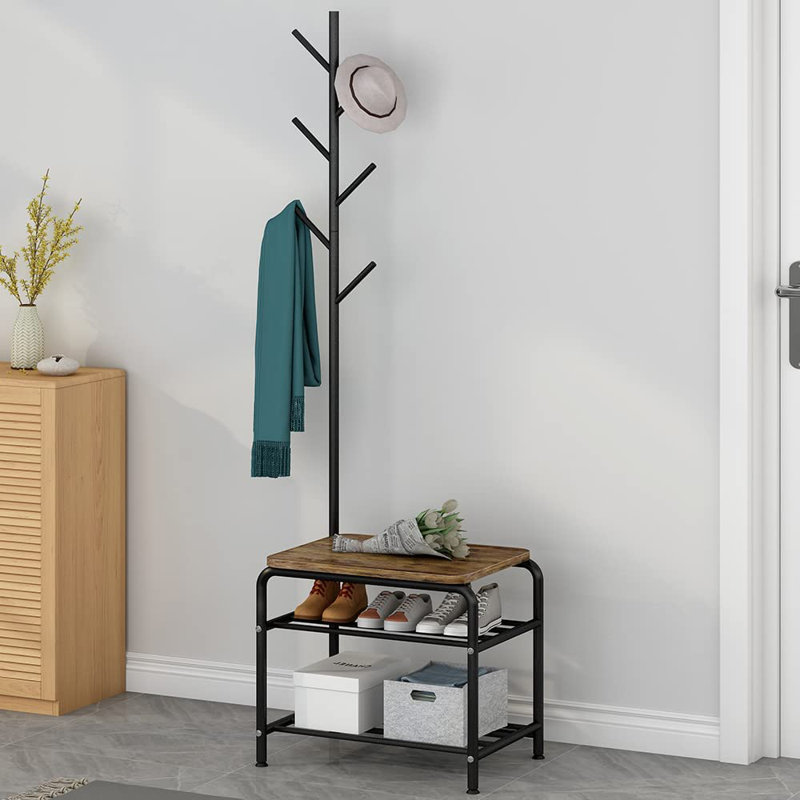 Dathan Hall Tree with Bench and Shoe Storage