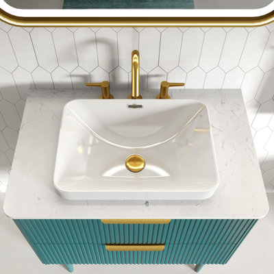 Vessel Rectangular Ceramic Sink