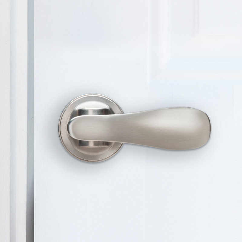 Yale Navis Lever Push Pull Privacy Lock, Satin Nickel