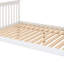 Lit simple superposé au-dessus d'un lit double avec lit gigogne et escalier, blanc - Enchantement peu encombrant, coffre-fort, assemblage facile et utilisation efficace de l'escalier-1320565218-1320565228