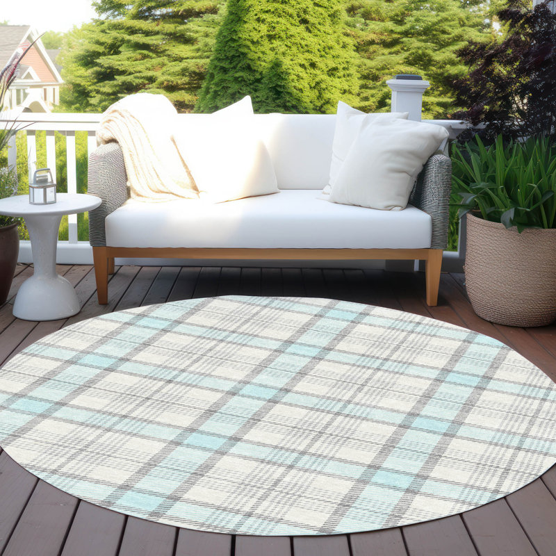 Tapis intérieur / extérieur Zinara Sky , 8 pi x 8 pi