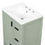 Meuble-lavabo moderne de 24 po avec lavabo en céramique, porte à fermeture en douceur, tablette de porte à double couche et 3 tiroirs-129193773