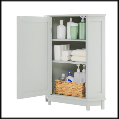 Armoire de rangement de coin triangulaire avec tablette réglable