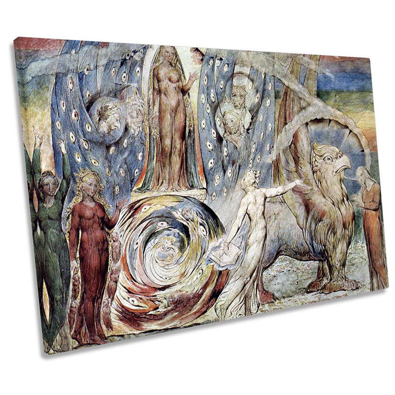 William Blake Beatrice - Wrapped Canvas Print, 81.3cm H x 121.9cm W x 4cm D