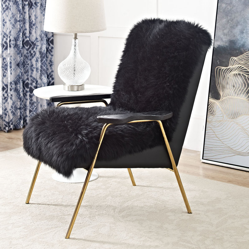 Sprint Armchair, Black Faux Leather