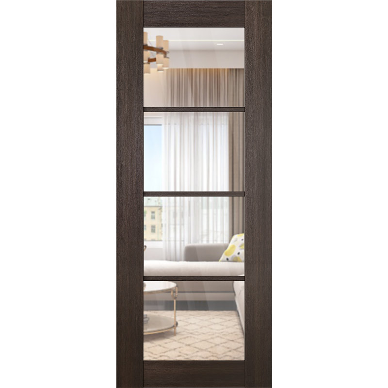 Porte intérieure standard Avon 4 Lite, 29,75 po x 95,24 po, Chêne Veralinga