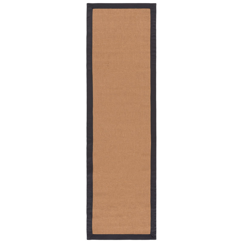 Natural Fiber 194 Flatweave 85% Jute; 10% Latex; 5% Cotton No Pattern Rug, Runner 2'3" x 8'