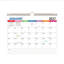 Calendrier anglais avec calendrier mural 2027 et calendrier moderne de Taïwan