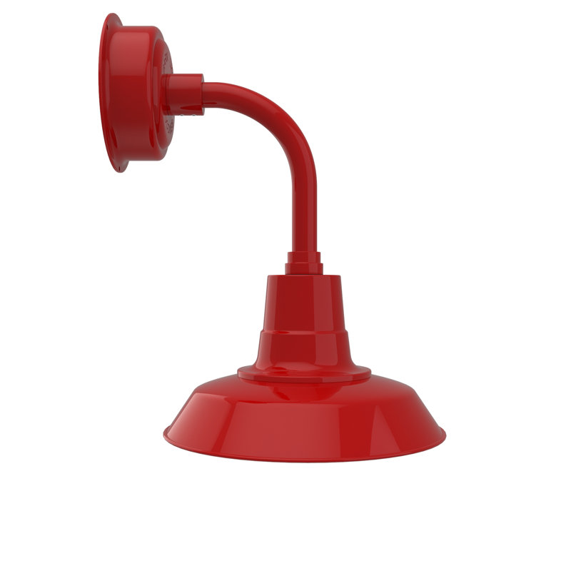 Paulina LED Barn Light, 22.25" H x 12" W x 17.78" D, Cherry Red