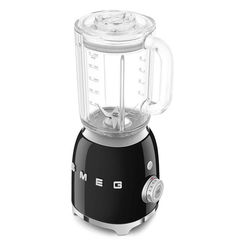 Smeg BLF03 50's Style Retro Countertop Blender, Black