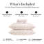 Literie 4 pièces Southshore Fine Linens, motif floral rose, taille Cal King, coloris Rose Whisper-135031059-135031061