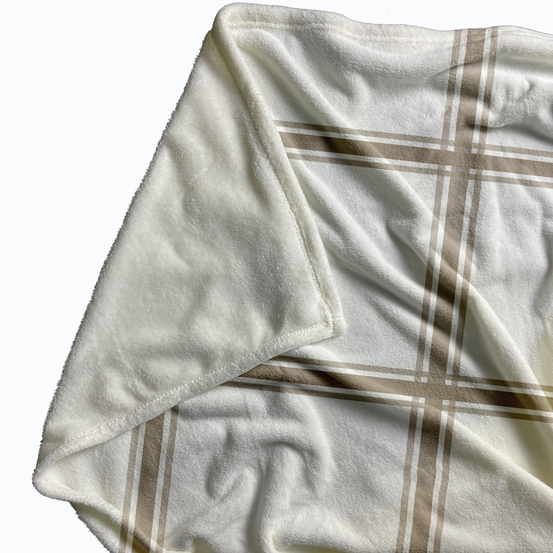Sturtevant Plain Weave / Muslin Throw Blanket, Taupe