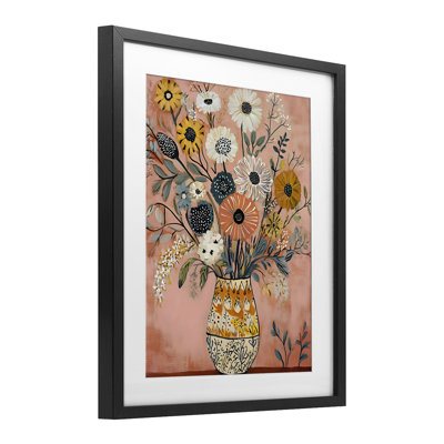 Reproduction encadrée sous verre Boho