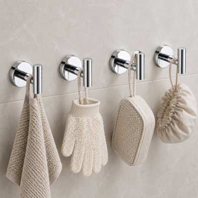 Crochets à serviettes muraux pour salle de bain