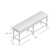 Banc en bois massif Oreilly