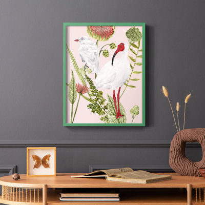 Birds in Motion II, reproduction encadrée - bois massif