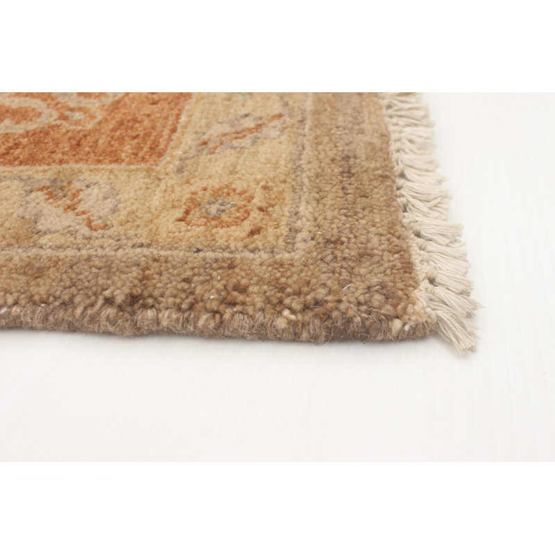 Tapis brun torsadé noué à la main 8 pi 0 po x 10 pi 6 po Chobi