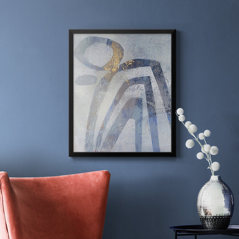 Toile encadrée de qualité supérieure Linx IV - prête à être accrochée, H 24 po x l 20 po, Noir