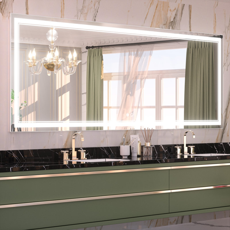 Miroir de salle de bain Kaelia, 32 po x 84 po