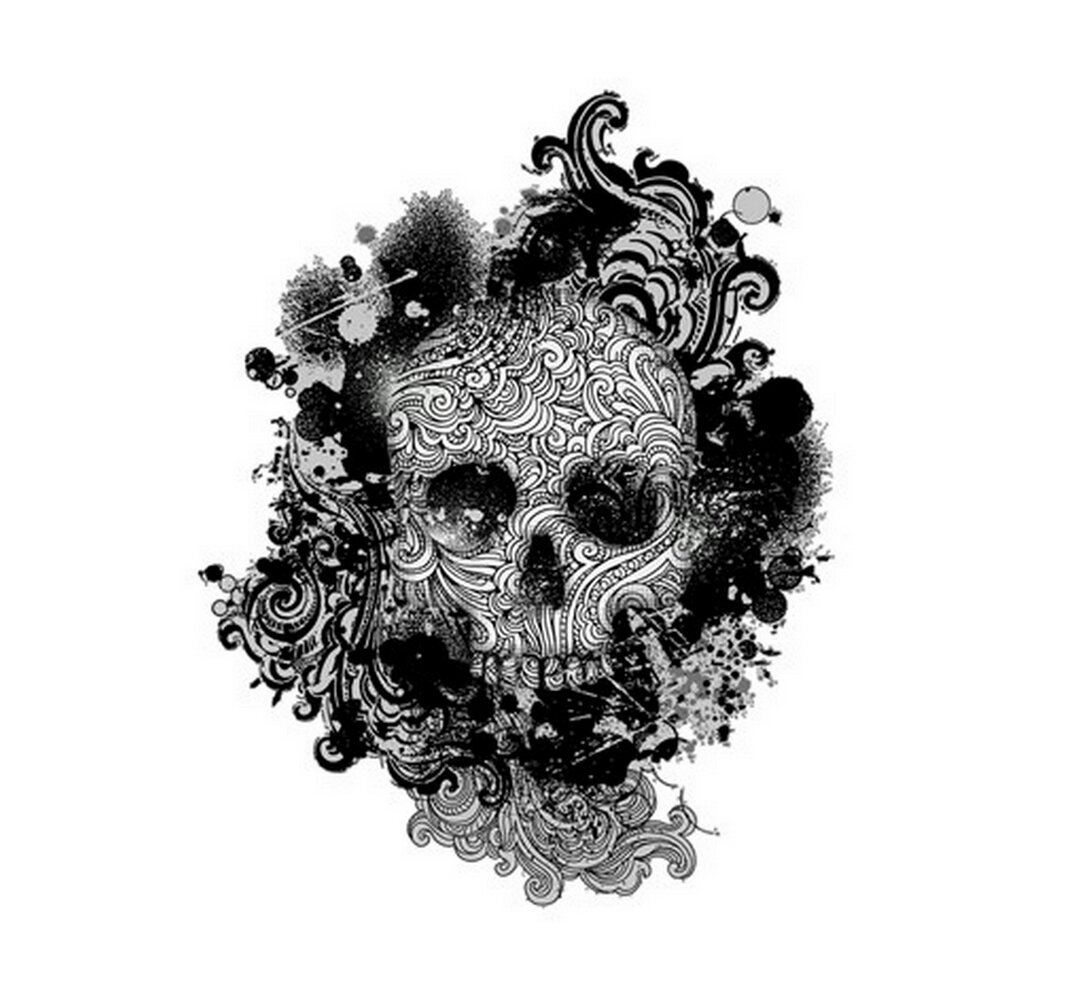 Wandtattoo Skull