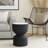Two-Tier Drum Side Table with Hourglass Silhouette