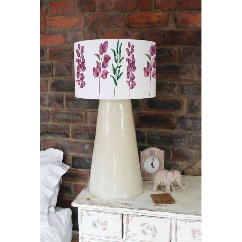 Cotton Drum Lamp Shade ( Uno ), 22cm H x 25cm W x 25cm D